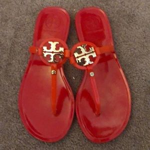 Tory Burch jelly sandal red